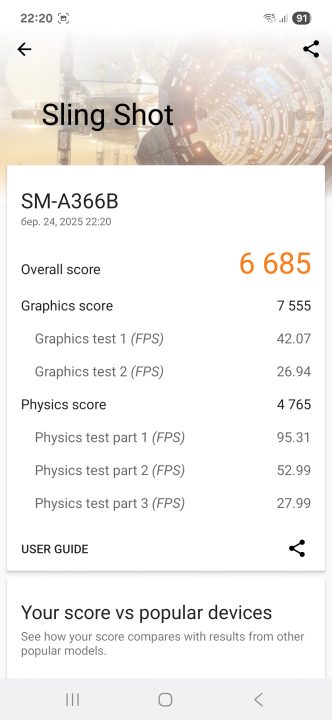 Samsung A36 test